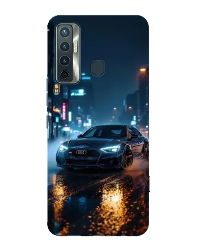 Чохол для TECNO Camon 17 з картинкою «Нічне місто та Audi» Чохол для TECNO Camon 17 з картинкою «Нічне місто та Audi»