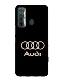 Чохол для TECNO Camon 17 з картинкою «Audi — золотий логотип»