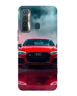 Чохол для TECNO Camon 17 з картинкою «Audi RS — червоний стиль»