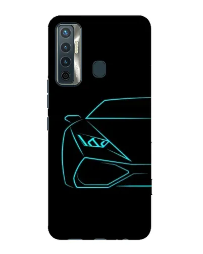 Чохол для TECNO Camon 17 з картинкою «Блакитний силует Lamborghini» Чохол для TECNO Camon 17 з картинкою «Блакитний силует Lamborghini»