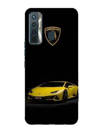 Чохол для TECNO Camon 17 з картинкою «Lamborghini жовтий акцент» Чохол для TECNO Camon 17 з картинкою «Lamborghini жовтий акцент»