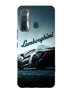 Чохол для TECNO Camon 17 з картинкою «Класичний Lamborghini надпис»