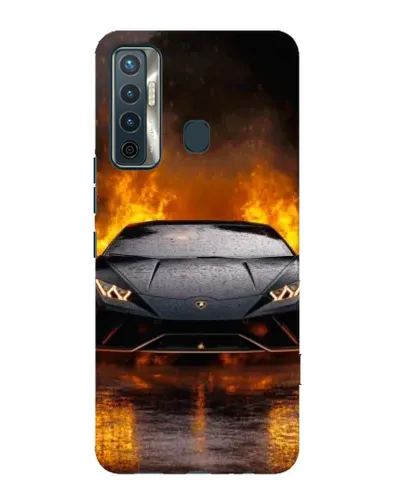 Чохол для TECNO Camon 17 з картинкою «Lamborghini у вогні» Чохол для TECNO Camon 17 з картинкою «Lamborghini у вогні»