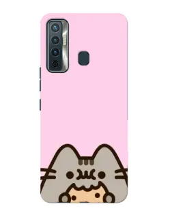 Чехол для TECNO Camon 17 с картинкой «Pusheen и печенье» Чехол для TECNO Camon 17 с картинкой «Pusheen и печенье»