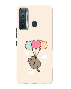 Чехол для TECNO Camon 17 с картинкой «Пушин на шариках»