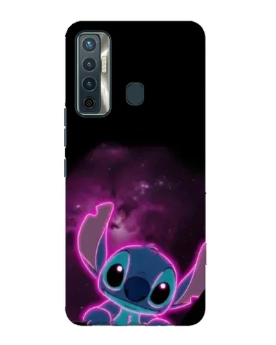 Чохол для TECNO Camon 17 з картинкою «Неоновий Stitch»