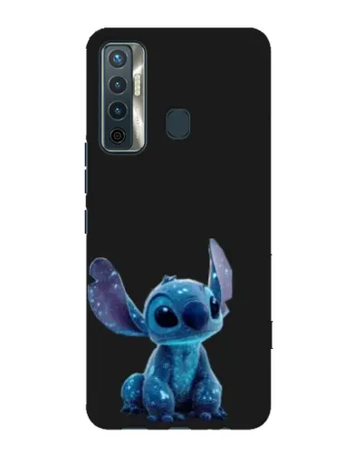 Чохол для TECNO Camon 17 з картинкою «Стіч на чорному»