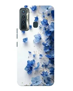 Чохол для TECNO Camon 17 з картинкою «Блакитний квітковий каскад» Чохол для TECNO Camon 17 з картинкою «Блакитний квітковий каскад»