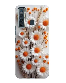 Чохол для TECNO Camon 17 з картинкою «Білі сухоцвіти» Чохол для TECNO Camon 17 з картинкою «Білі сухоцвіти»