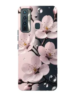 Чохол для TECNO Camon 17 з картинкою «Ніжня сакура та краплі» Чохол для TECNO Camon 17 з картинкою «Ніжня сакура та краплі»