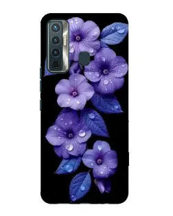 Чохол для TECNO Camon 17 з картинкою «Фіолетові квіти з росою» Чохол для TECNO Camon 17 з картинкою «Фіолетові квіти з росою»