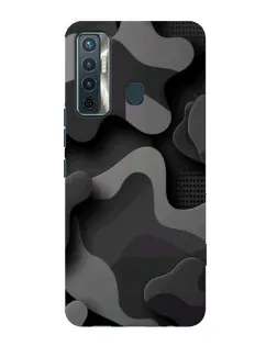 Чохол для TECNO Camon 17 з картинкою «Темний абстрактний камуфляж» Чохол для TECNO Camon 17 з картинкою «Темний абстрактний камуфляж»