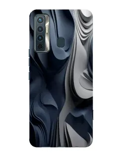 Чохол для TECNO Camon 17 з картинкою «Об'ємні сині складки» Чохол для TECNO Camon 17 з картинкою «Об'ємні сині складки»