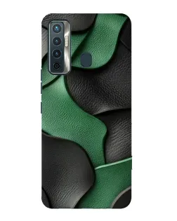 Чохол для TECNO Camon 17 з картинкою «Зелені шкіряні хвилі» Чохол для TECNO Camon 17 з картинкою «Зелені шкіряні хвилі»