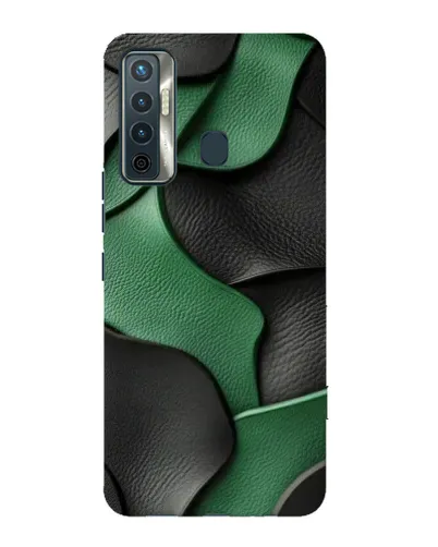 Чохол для TECNO Camon 17 з картинкою «Зелені шкіряні хвилі» Чохол для TECNO Camon 17 з картинкою «Зелені шкіряні хвилі»