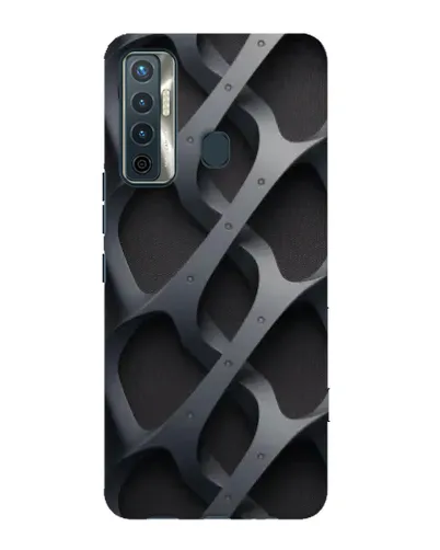 Чохол для TECNO Camon 17 з картинкою «Об'ємне сіре плетіння» Чохол для TECNO Camon 17 з картинкою «Об'ємне сіре плетіння»