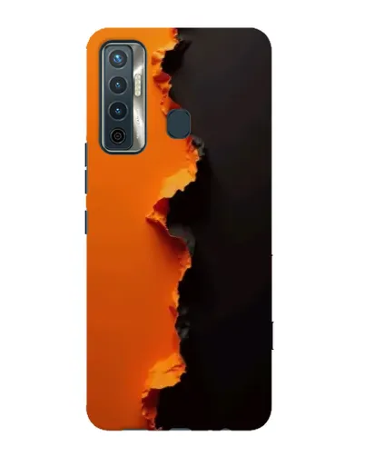 Чохол для TECNO Camon 17 з картинкою «Помаранчевий розлом» Чохол для TECNO Camon 17 з картинкою «Помаранчевий розлом»