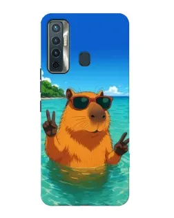 Чохол для TECNO Camon 17 з картинкою «Морська капібара»
