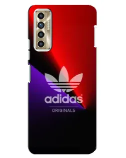 Чехол для TECNO Camon 17P (CG7n) с картинкой «Adidas Red Neon»