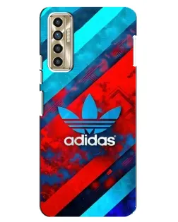 Чехол для TECNO Camon 17P (CG7n) с картинкой «Абстракция Adidas»