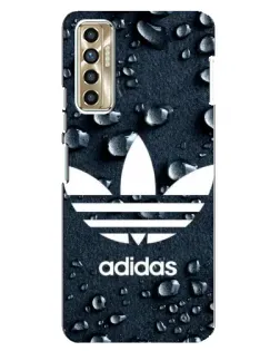 Чехол для TECNO Camon 17P (CG7n) с картинкой «Adidas Trefoil Blue»
