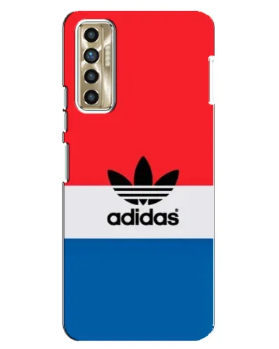 Чехол для TECNO Camon 17P (CG7n) с картинкой «Ретро блоки Adidas»