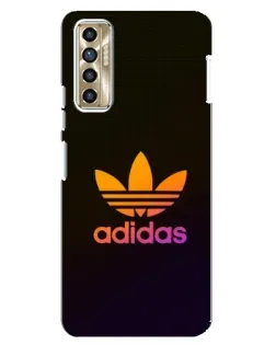 Чехол для TECNO Camon 17P (CG7n) с картинкой «Градиент Adidas»