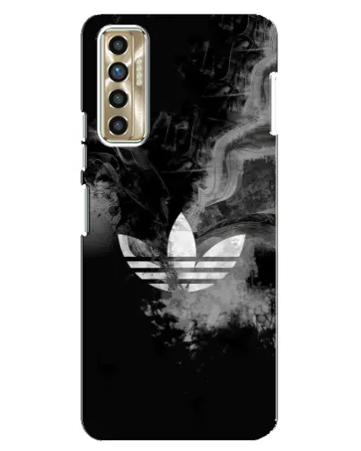 Чехол для TECNO Camon 17P (CG7n) с картинкой «Абстрактный дым Adidas»