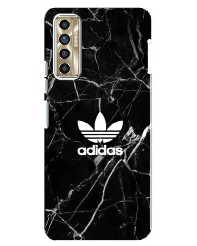Чехол для TECNO Camon 17P (CG7n) с картинкой «Белый мрамор Adidas»