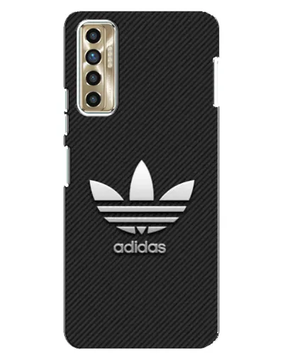 Чехол для TECNO Camon 17P (CG7n) с картинкой «Adidas Карбоновая текстура»