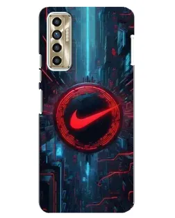 Чехол для TECNO Camon 17P (CG7n) с картинкой «Техногенный стиль Nike»