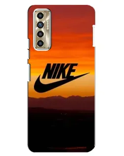 Чехол для TECNO Camon 17P (CG7n) с картинкой «Nike — вечерний горизонт»