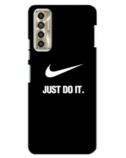 Чехол для TECNO Camon 17P (CG7n) с картинкой «Классический принт Nike»
