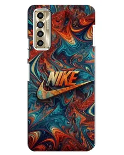 Чехол для TECNO Camon 17P (CG7n) с картинкой «Nike в абстракции»