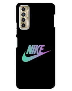 Чехол для TECNO Camon 17P (CG7n) с картинкой «Nike — городская ночь»