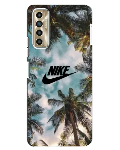 Чехол для TECNO Camon 17P (CG7n) с картинкой «Тропический принт Nike» Чехол для TECNO Camon 17P (CG7n) с картинкой «Тропический принт Nike»