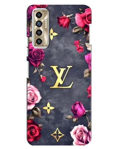 Чехол для TECNO Camon 17P (CG7n) с картинкой «Цветочный Louis Vuitton»