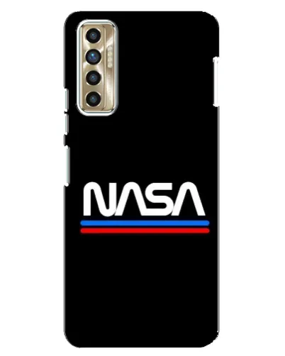 Чехол для TECNO Camon 17P (CG7n) с картинкой «NASA — классика Red Blue» Чехол для TECNO Camon 17P (CG7n) с картинкой «NASA — классика Red Blue»