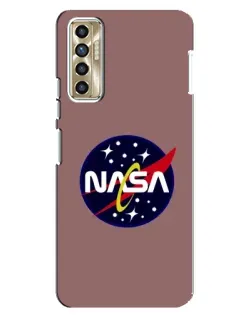 Чехол для TECNO Camon 17P (CG7n) с картинкой «NASA — ретро космос» Чехол для TECNO Camon 17P (CG7n) с картинкой «NASA — ретро космос»