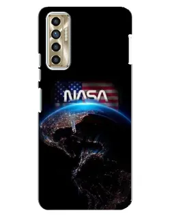 Чехол для TECNO Camon 17P (CG7n) с картинкой «Земля из космоса NASA» Чехол для TECNO Camon 17P (CG7n) с картинкой «Земля из космоса NASA»