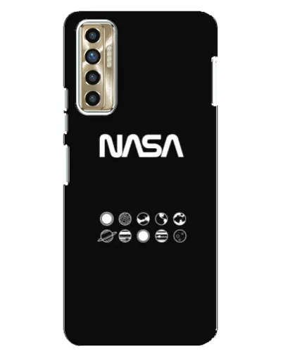 Чехол для TECNO Camon 17P (CG7n) с картинкой «NASA — технический принт» Чехол для TECNO Camon 17P (CG7n) с картинкой «NASA — технический принт»