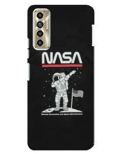 Чехол для TECNO Camon 17P (CG7n) с картинкой «NASA — шагаем по Луне» Чехол для TECNO Camon 17P (CG7n) с картинкой «NASA — шагаем по Луне»
