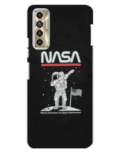 Чехол для TECNO Camon 17P (CG7n) с картинкой «NASA — шагаем по Луне» Чехол для TECNO Camon 17P (CG7n) с картинкой «NASA — шагаем по Луне»