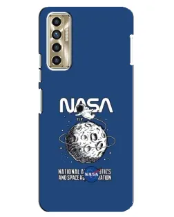 Чехол для TECNO Camon 17P (CG7n) с картинкой «NASA — лунная миссия» Чехол для TECNO Camon 17P (CG7n) с картинкой «NASA — лунная миссия»