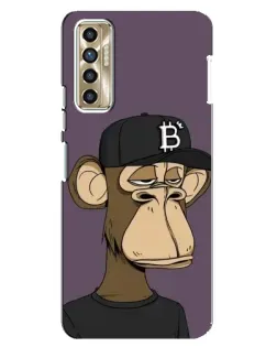 Чехол для TECNO Camon 17P (CG7n) с картинкой «Bored Ape в кепке» Чехол для TECNO Camon 17P (CG7n) с картинкой «Bored Ape в кепке»