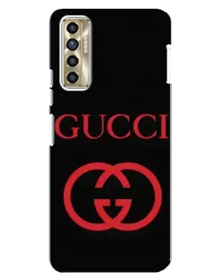 Чехол для TECNO Camon 17P (CG7n) с картинкой «Gucci — красный логотип» Чехол для TECNO Camon 17P (CG7n) с картинкой «Gucci — красный логотип»