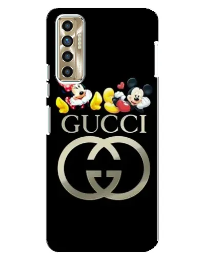Чехол для TECNO Camon 17P (CG7n) с картинкой «Gucci — герои Disney»