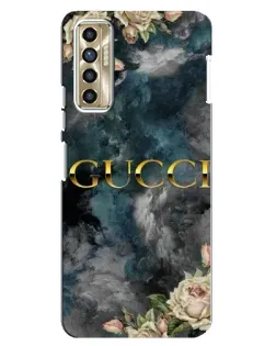 Чехол для TECNO Camon 17P (CG7n) с картинкой «Абстрактные цветы Gucci» Чехол для TECNO Camon 17P (CG7n) с картинкой «Абстрактные цветы Gucci»