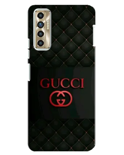 Чехол для TECNO Camon 17P (CG7n) с картинкой «Gucci — стеганый черный»