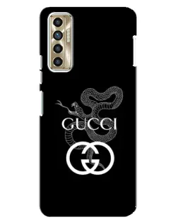 Чехол для TECNO Camon 17P (CG7n) с картинкой «Gucci — серебряная змея» Чехол для TECNO Camon 17P (CG7n) с картинкой «Gucci — серебряная змея»